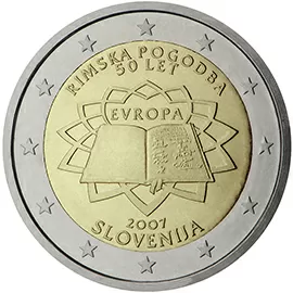 Slovenia 2 euro (2007) - 50 years treaty of Rome